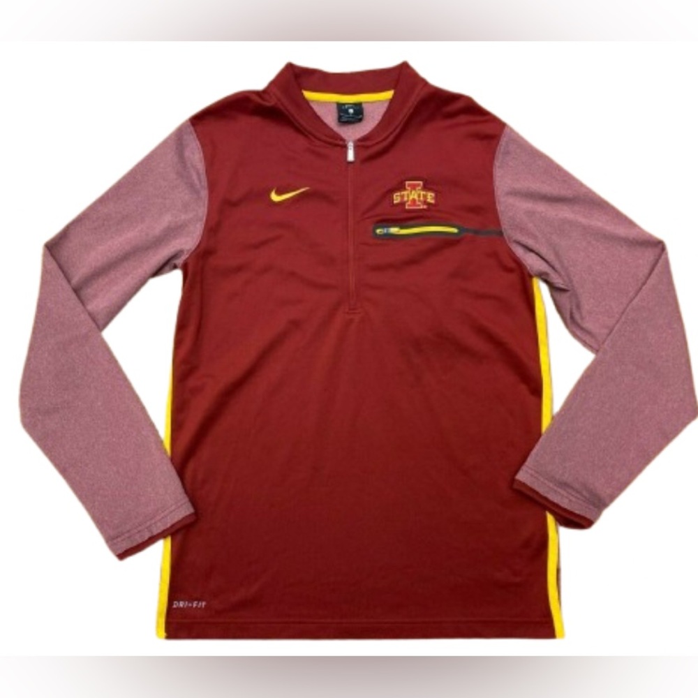 Men’s Iowa State Cyclones Nike Dri-Fit On Field 1/4 Zip Pullover | Large